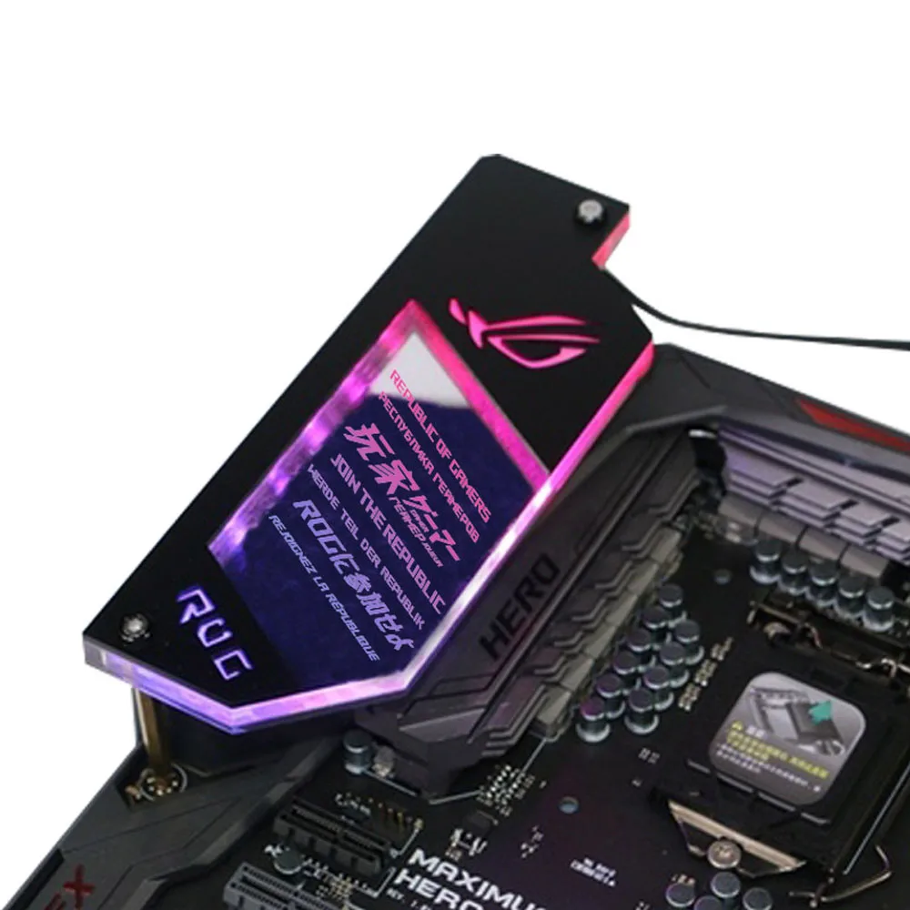 Gaming Console Tower - ATX IO ARGB Panel oświetleniowy DIY