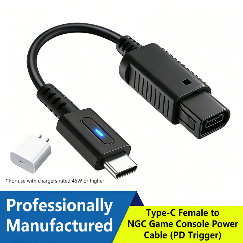 Gaming Console Types - Kabel USB-C 12cm 45W PD do